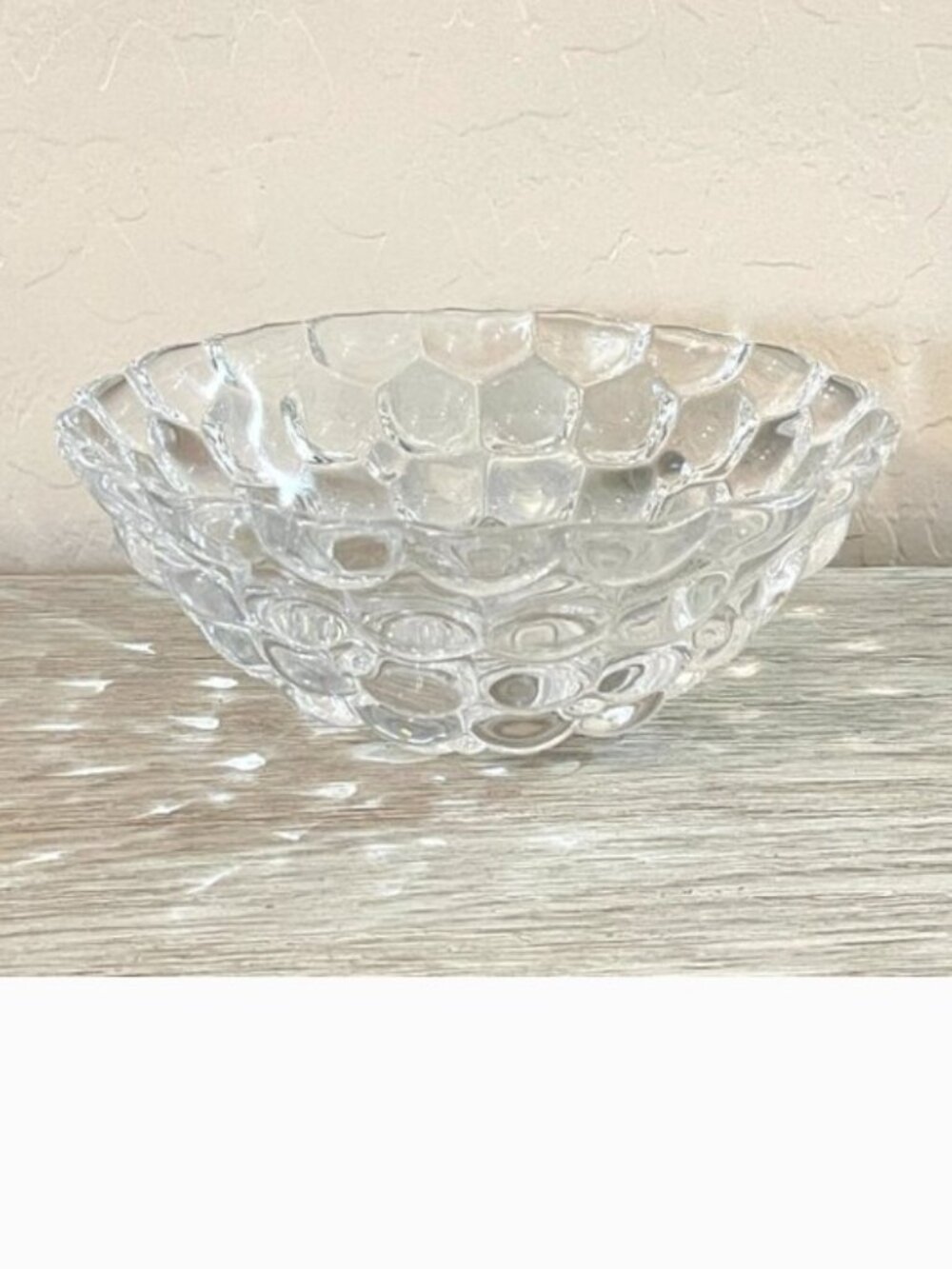 New Orrefors Bowl Crystal Raspberry Decorative Dish 7.5" Signed
